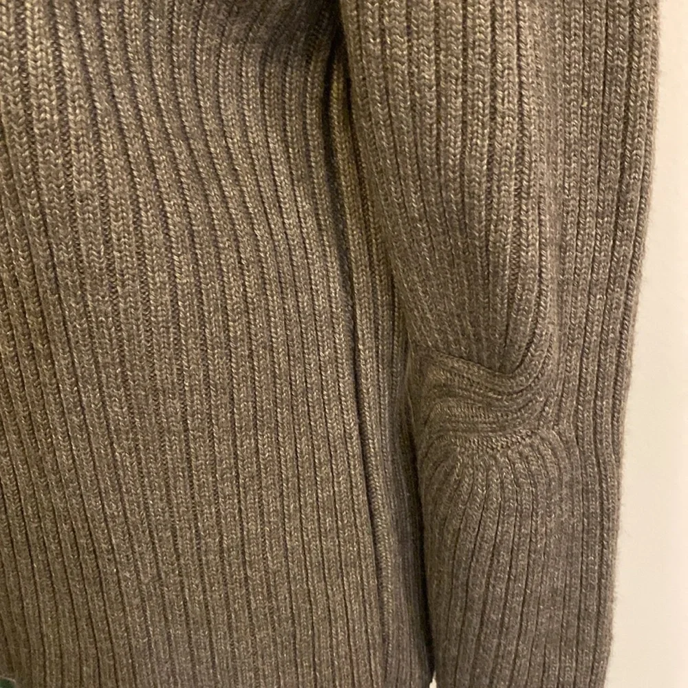 Montecatini NWOT merino wool brown mock neck sweater size Large
